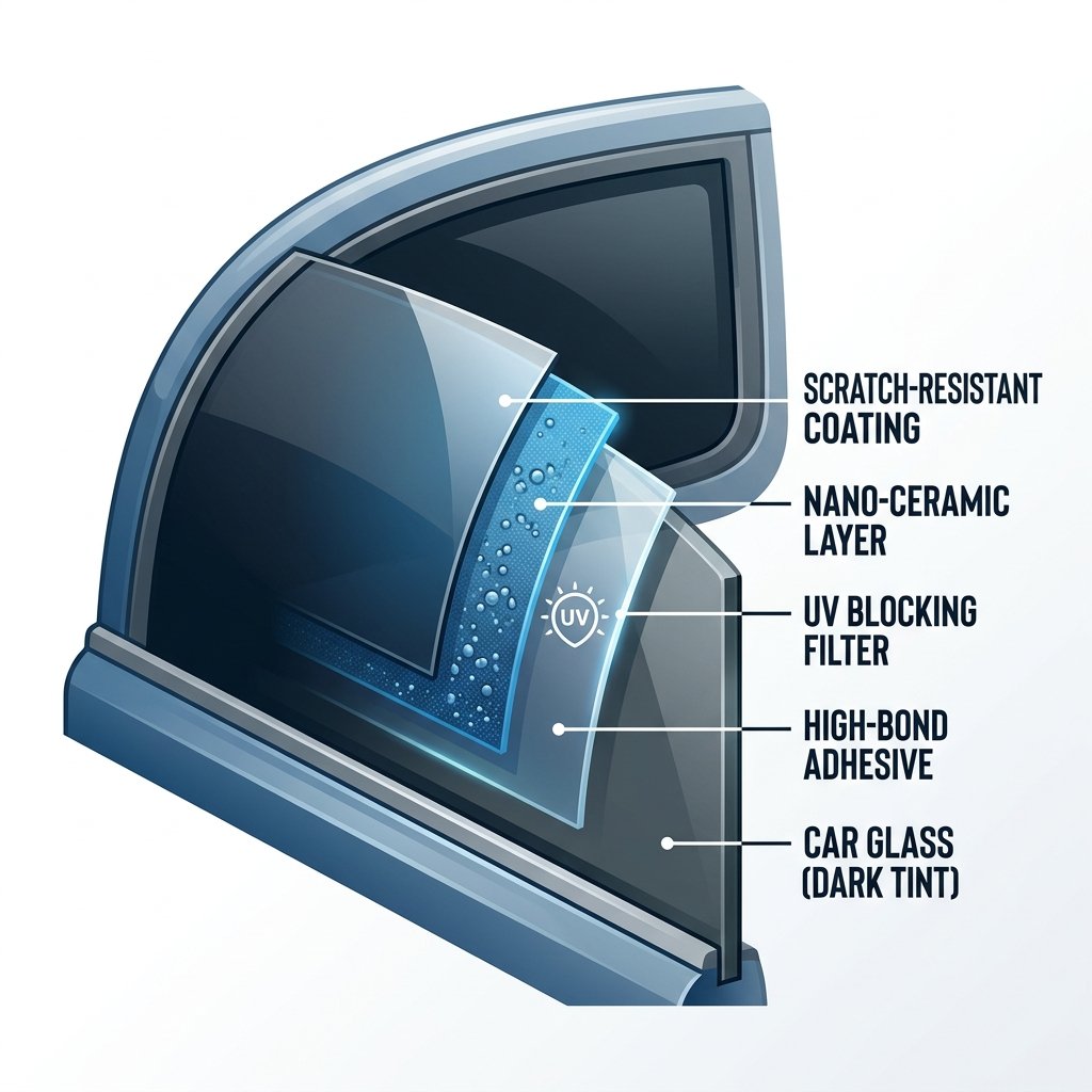 Window Film Layer Diagram